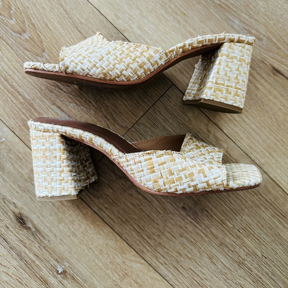 Jeffrey Campbell Melange Woven Slide Sandal